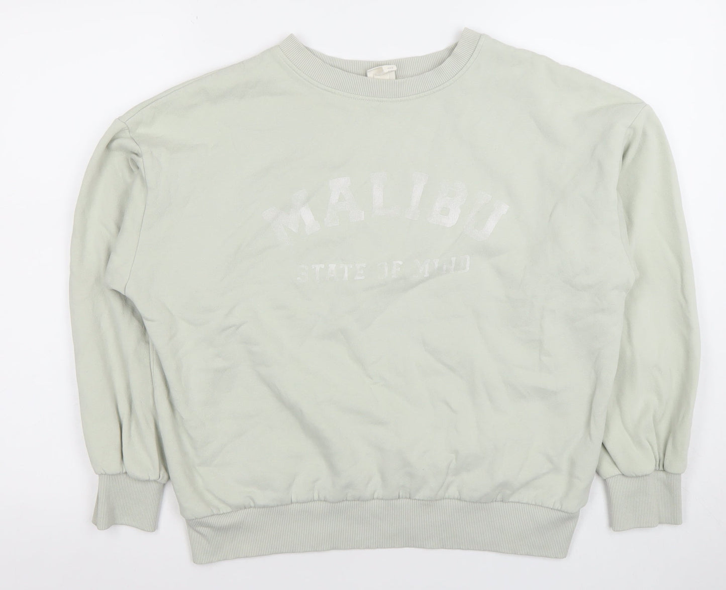 Womens UK Size XS H&M Beige Pullover Sweatshirt