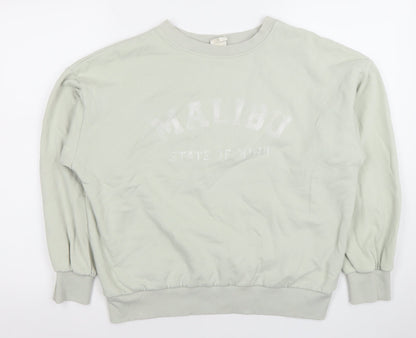 Womens UK Size XS H&M Beige Pullover Sweatshirt