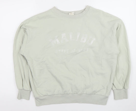 Womens UK Size XS H&M Beige Pullover Sweatshirt