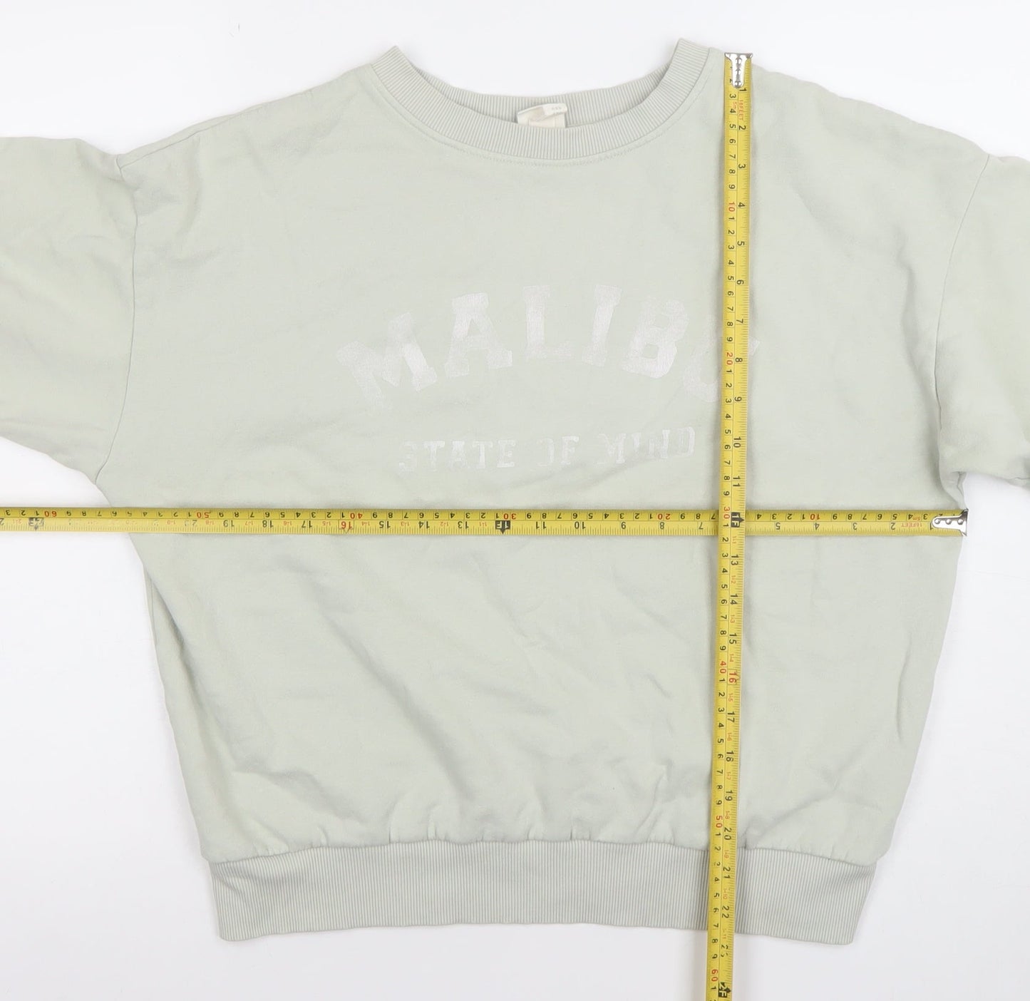 Womens UK Size XS H&M Beige Pullover Sweatshirt