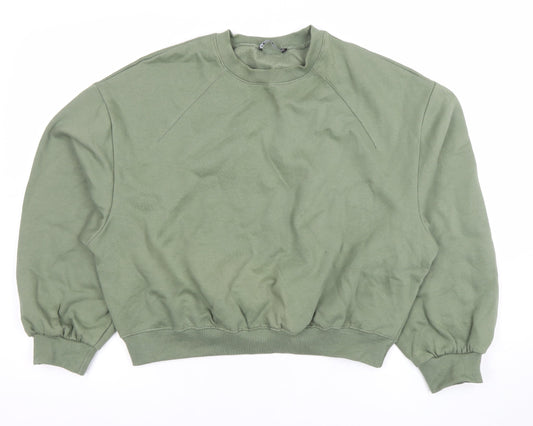 Womens UK Size 8 Zara Green Pullover Sweatshirt