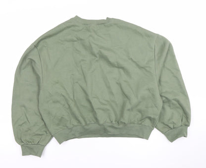 Womens UK Size 8 Zara Green Pullover Sweatshirt