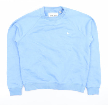 Womens UK Size 4 Jack Wills Blue Pullover Sweatshirt