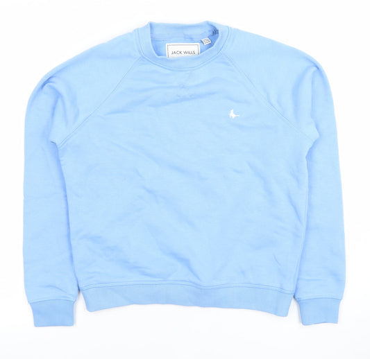 Womens UK Size 4 Jack Wills Blue Pullover Sweatshirt