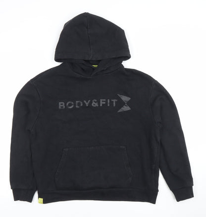 Womens UK Size XS Body&Fit Black Pullover Hoodie