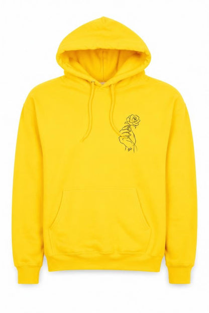 Mens UK Size S ATC The Authentic T-Shirt Company Yellow Pullover Hoodie