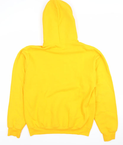 Mens UK Size S ATC The Authentic T-Shirt Company Yellow Pullover Hoodie