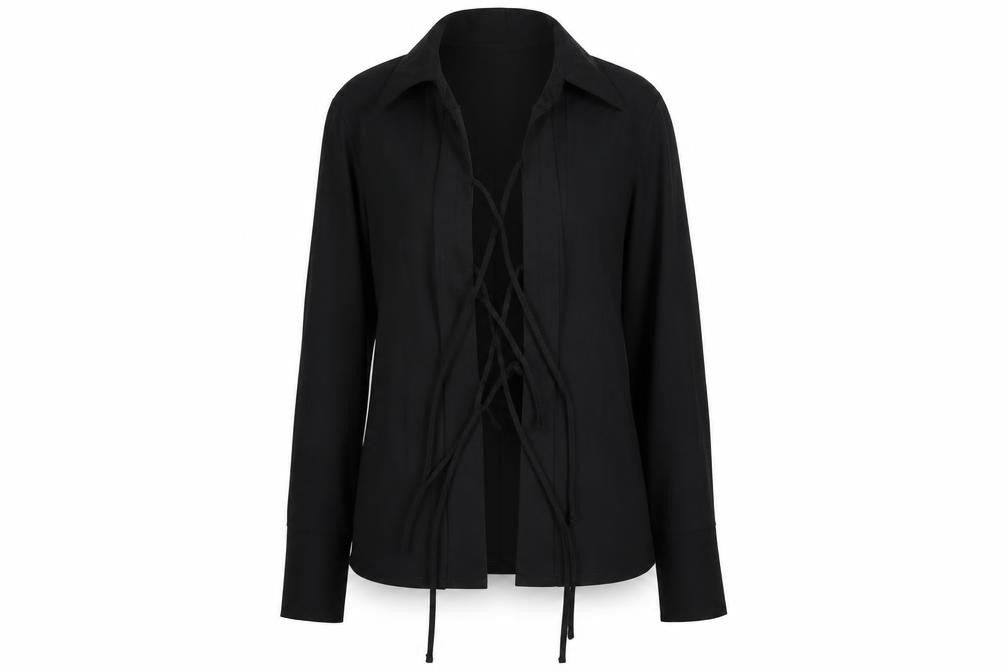 Womens UK Size 10 Boohoo Regular Black Suit Top