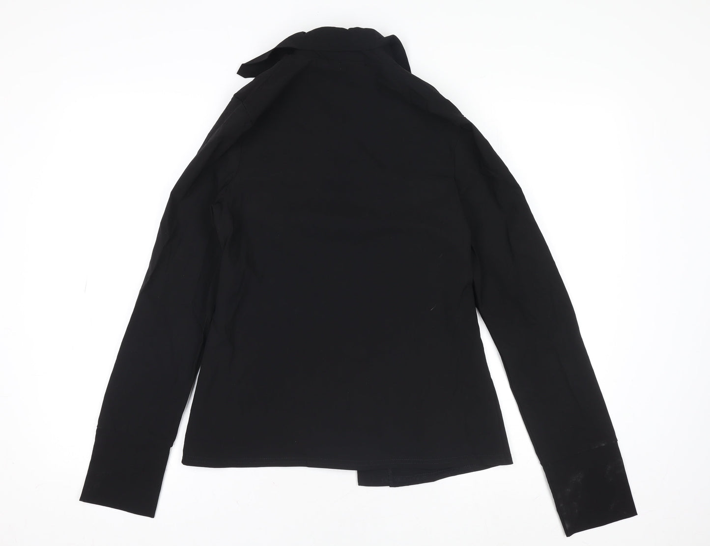 Boohoo Women’s Black Size 10 Long Sleeve Slim Fit Suit Top