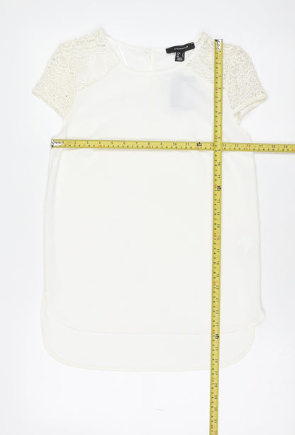 Womens UK Size 8 Atmosphere Ivory Classic Blouse