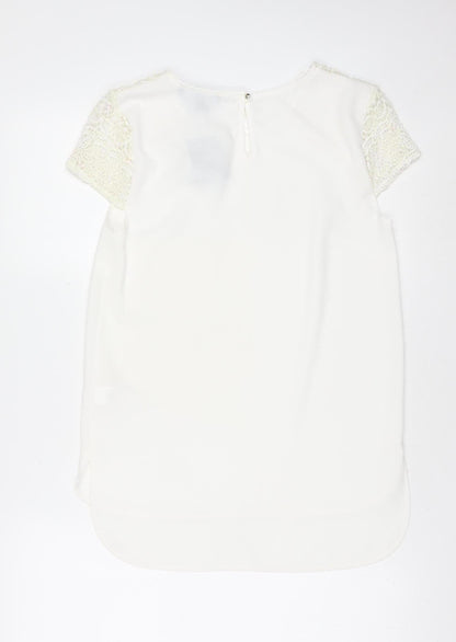 Womens UK Size 8 Atmosphere Ivory Classic Blouse