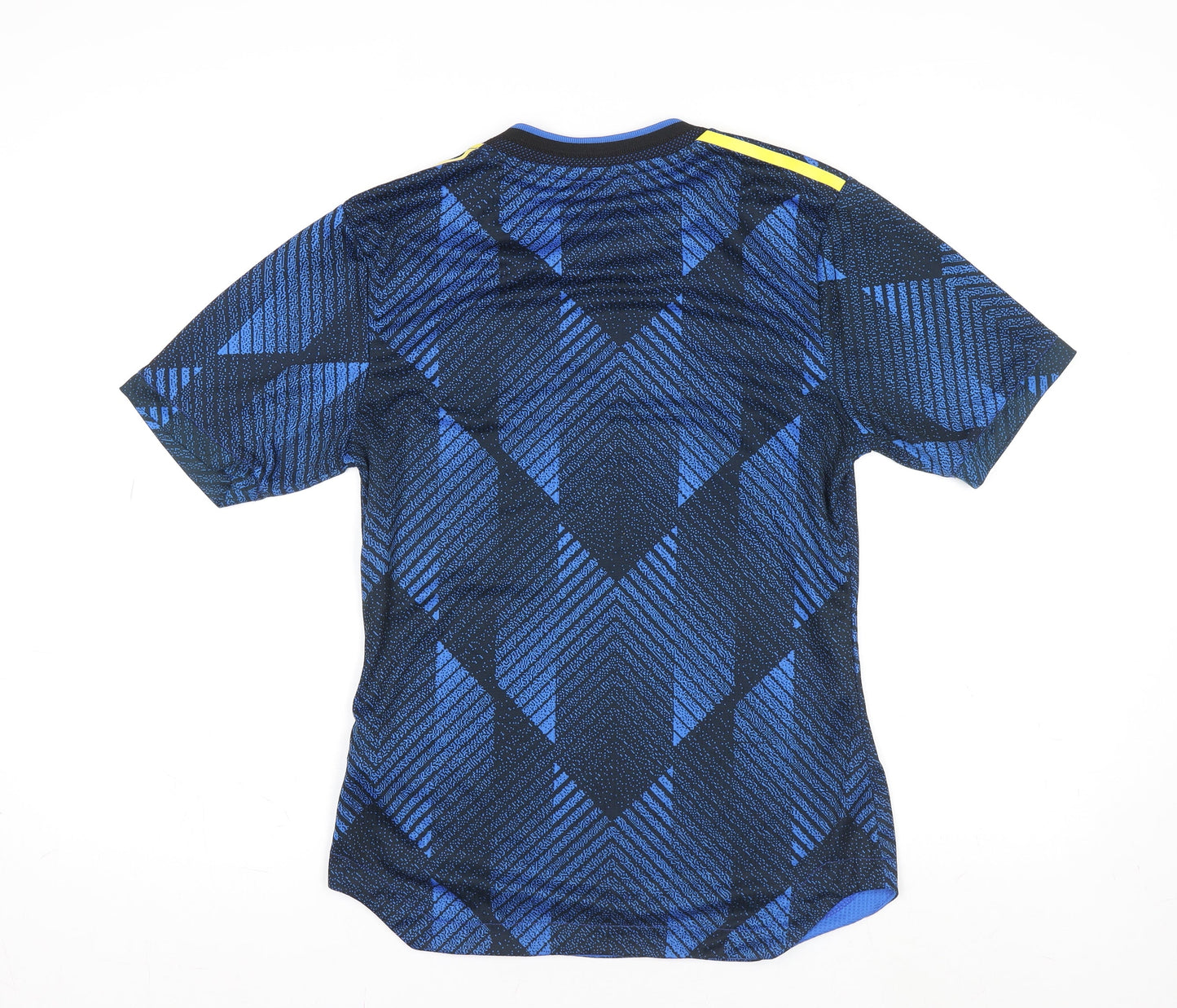 Adidas Men's Blue Manchester United Football Jersey T-Shirt M