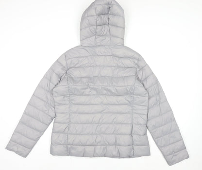 Womens UK Size L Dunnes Stores Grey Puffer Jacket