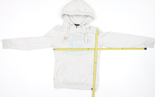 Womens UK Size S Superdry Grey Pullover Hoodie