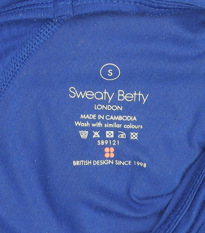 Sweaty Betty Blue Short Sleeve Gym T-Shirt Unisex S Lightweight Activewear