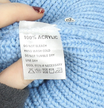 Womens UK Size M Marco Polo Blue Cardigan Jumper