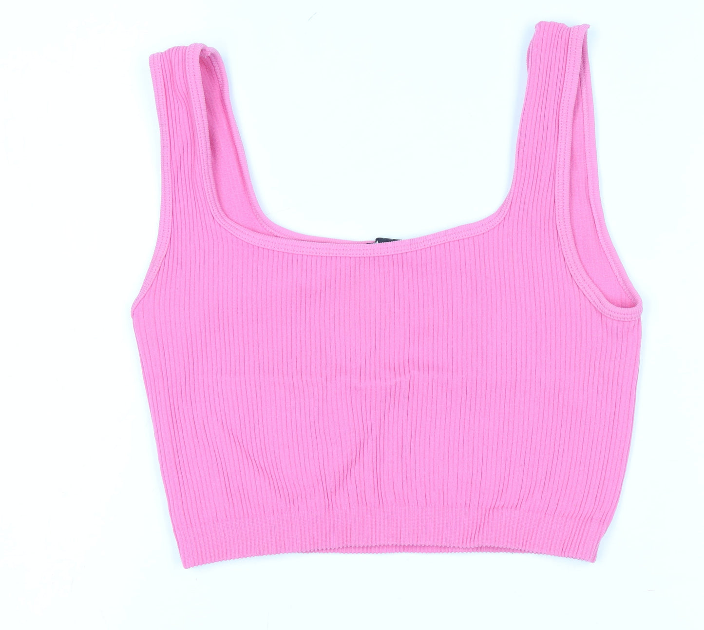 Womens UK Size XS Zara Pink Cropped Tank