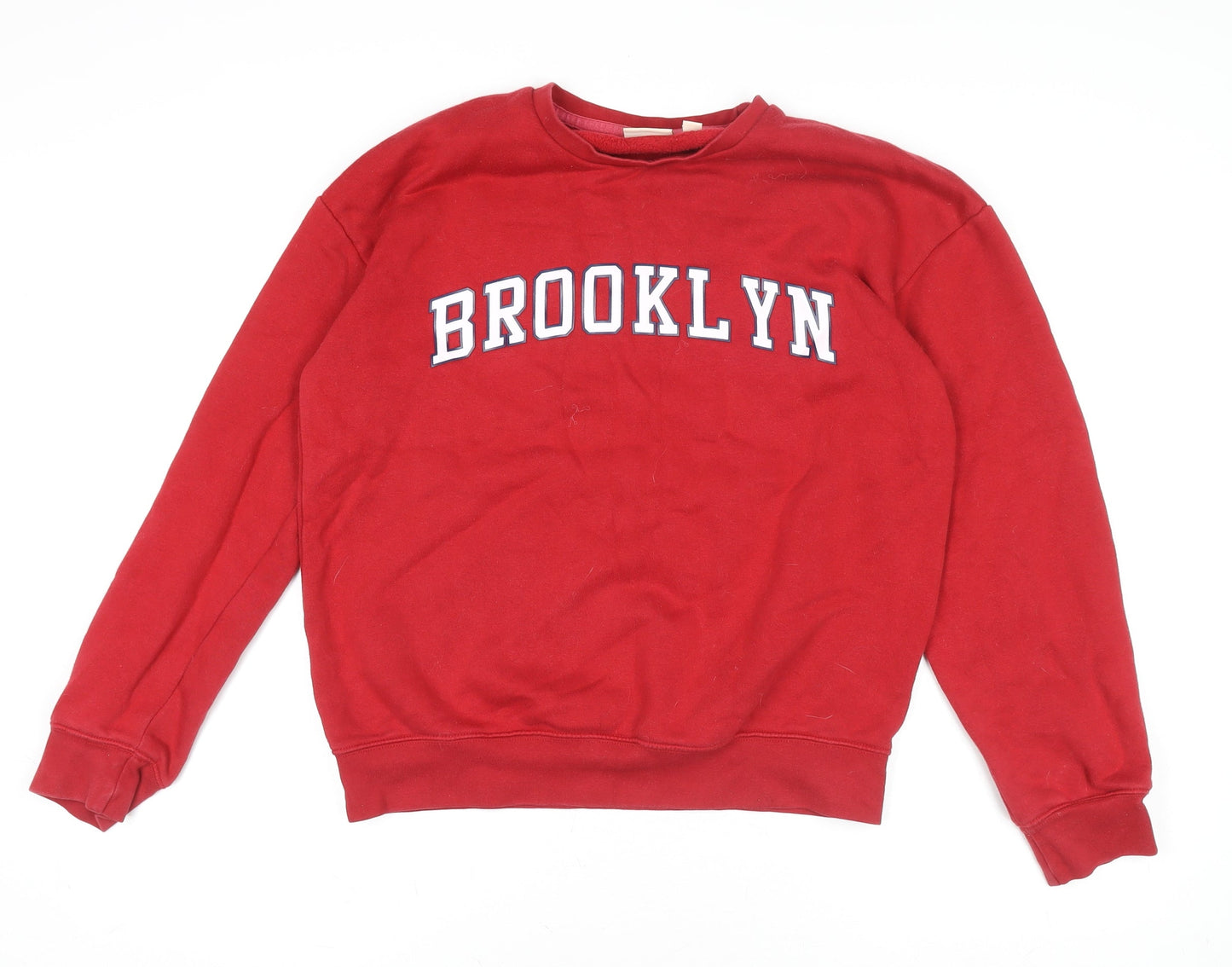 Womens UK Size S Emily & Me Red Pullover Sweatshirt
