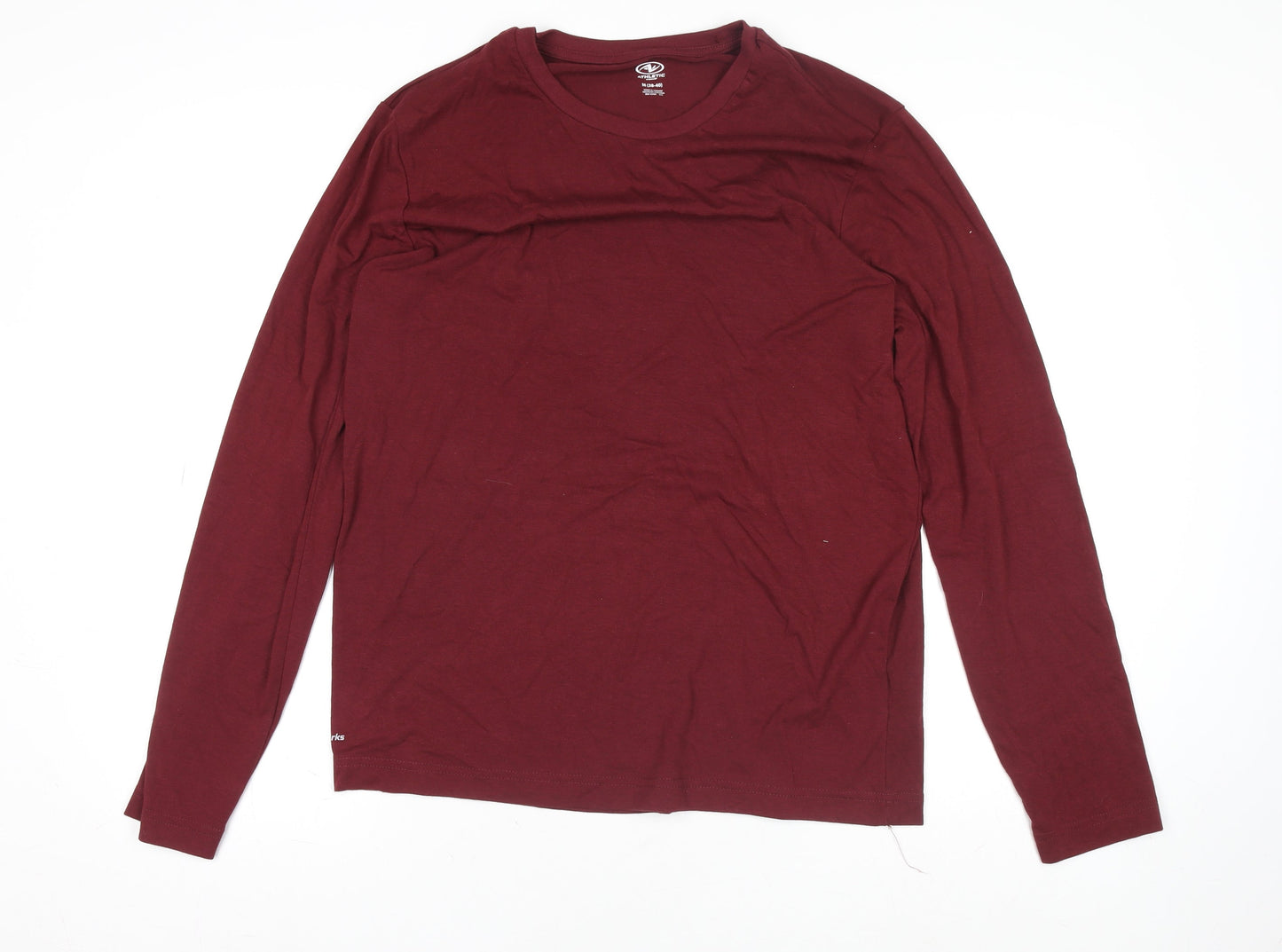 Mens UK Size M Athletic Works Red Gym & TrainingRunning & JoggingFootball T-Shir