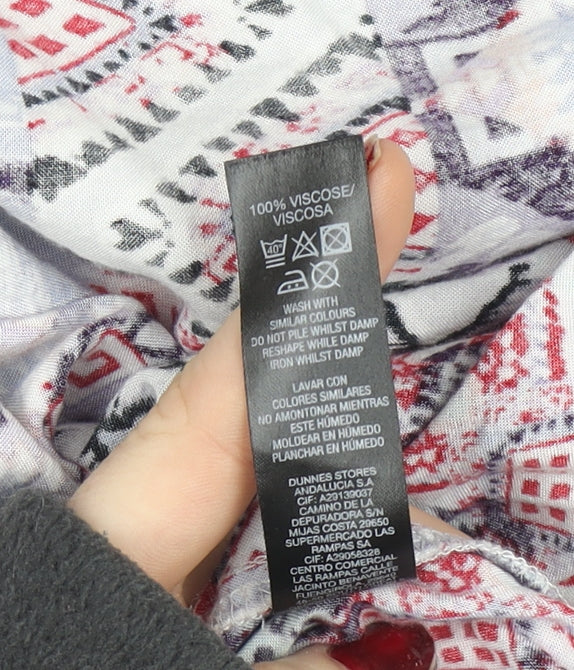 Dunnes Stores Women’s Multicoloured Viscose Geometric Maxi Dress Size 10