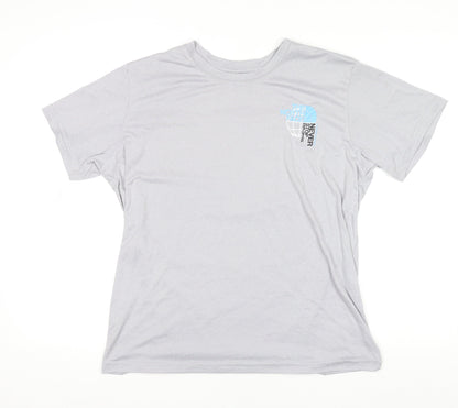 The North Face Men's Grey M Short Sleeve Cotton Blend T-Shirt