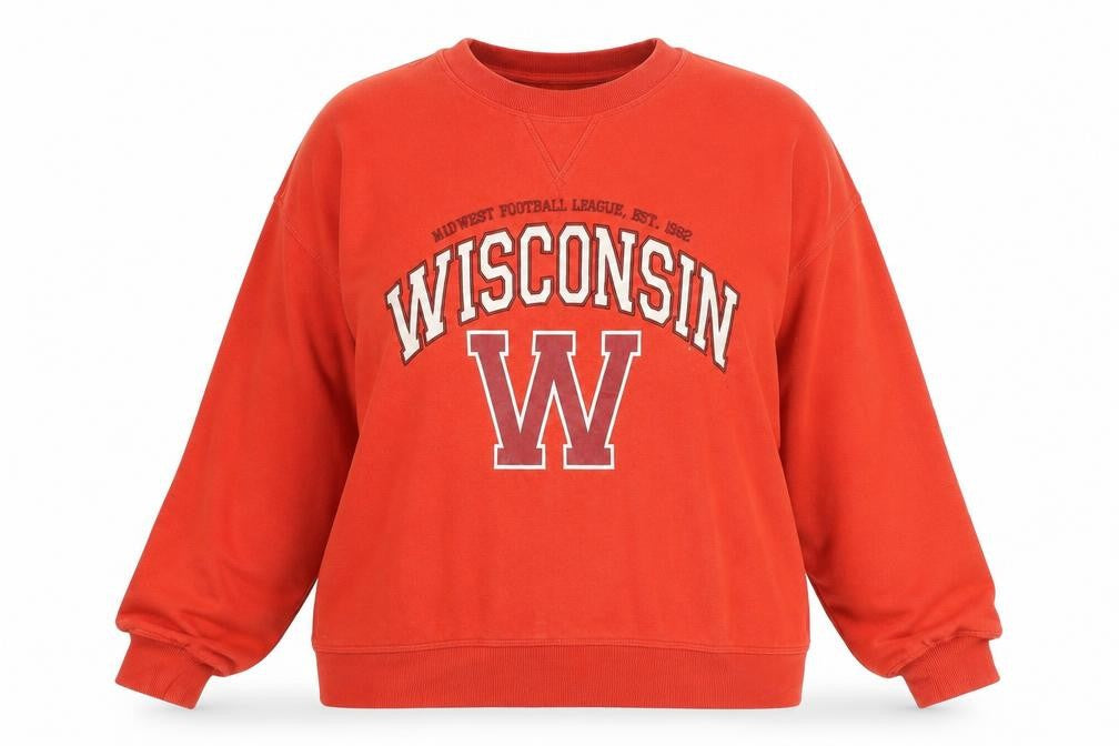 Womens UK Size XL H&M Red Pullover Sweatshirt