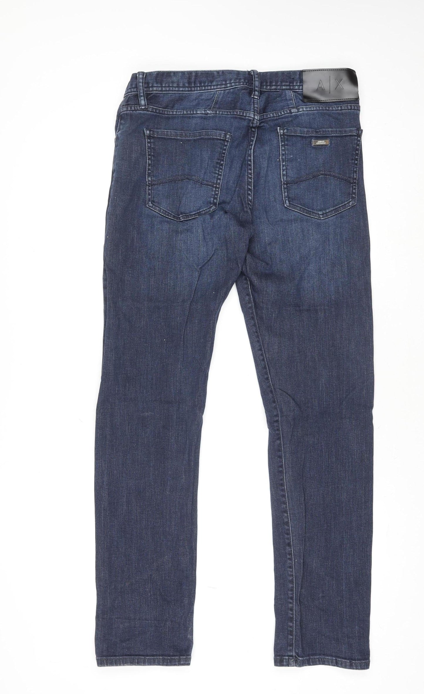 Armani Exchange Men's Blue J13 Slim Fit Straight Jeans Size 32