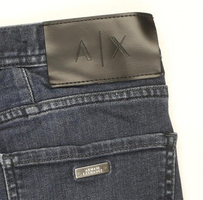 Armani Exchange Men's Blue J13 Slim Fit Straight Jeans Size 32