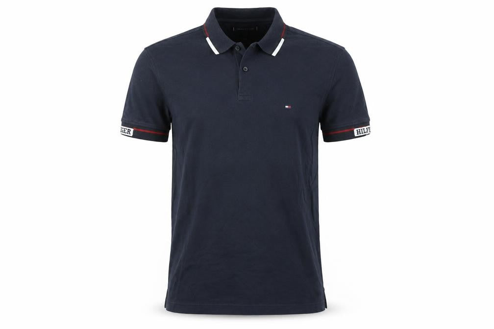 Mens UK Size L Tommy Hilfiger Cotton Blend Polo Shirt
