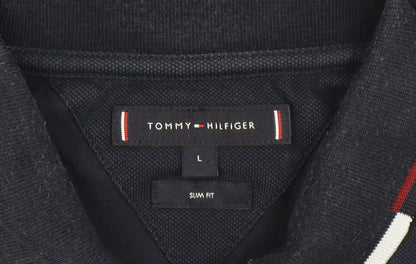 Mens UK Size L Tommy Hilfiger Cotton Blend Polo Shirt