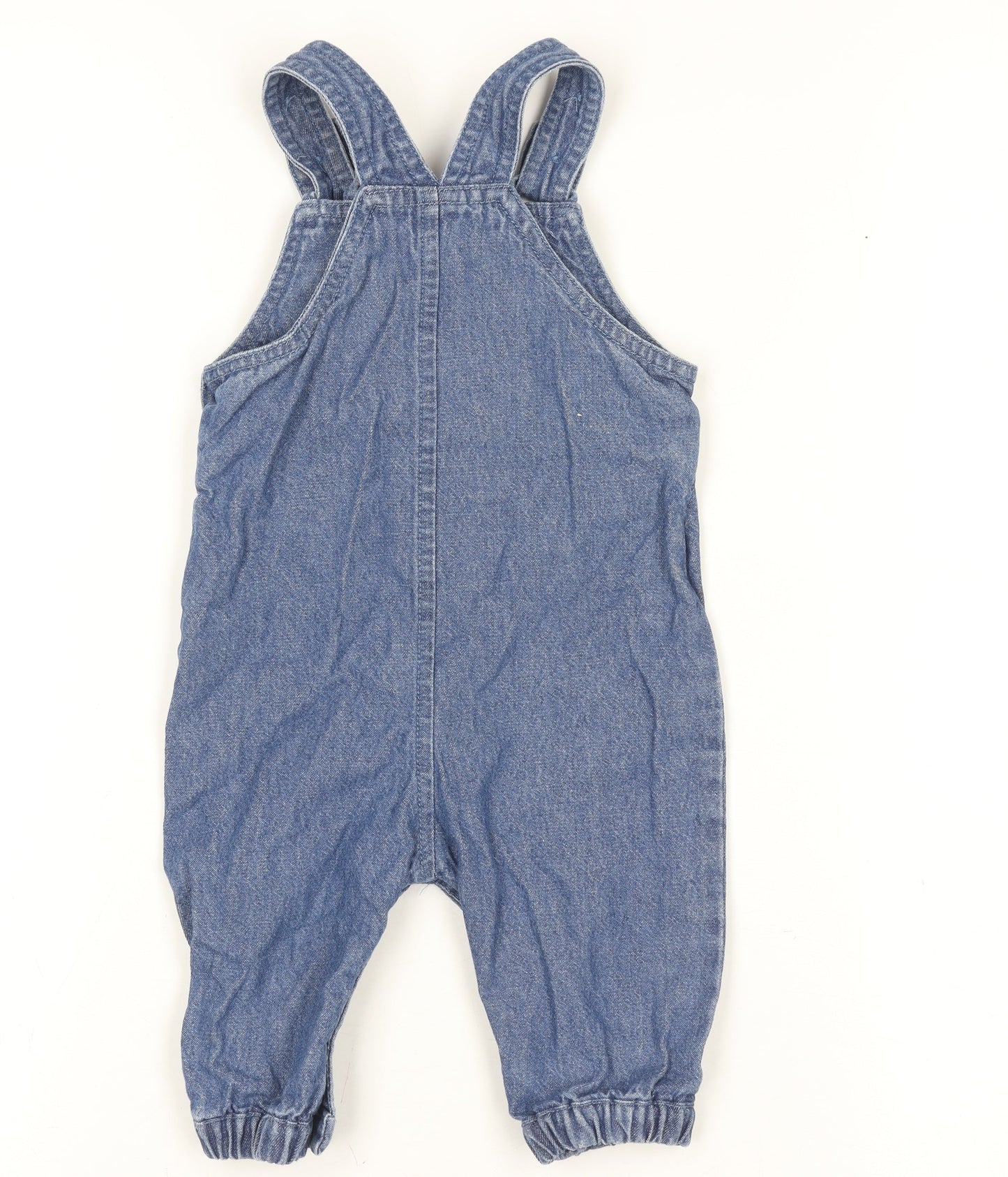 Disney at Primark Blue Mickey Denim Dungaree 3-6 Months Baby Outfit