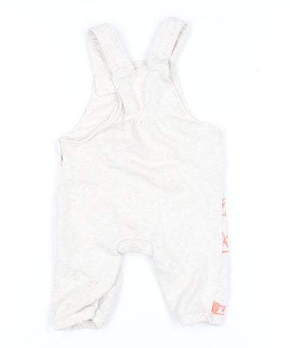 Disney Baby Unisex Beige Tigger Dungaree 3-6 Months Cotton Blend