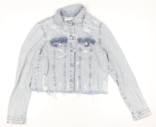 Womens UK Size S Clube Jeans Blue Basic Jacket