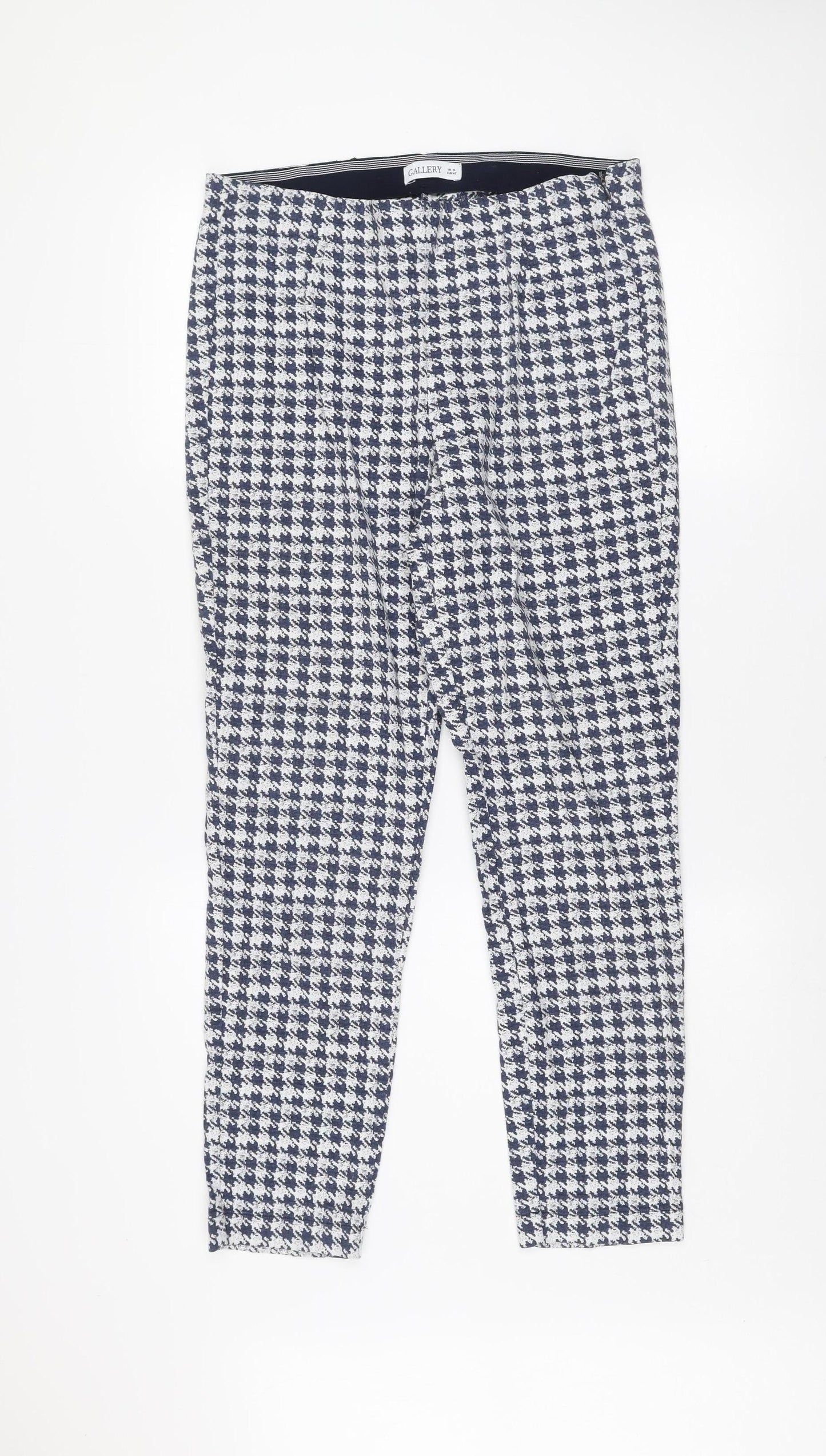 Womens UK Size 14 Gallery Slim Fit Casual Business Blue Trousers
