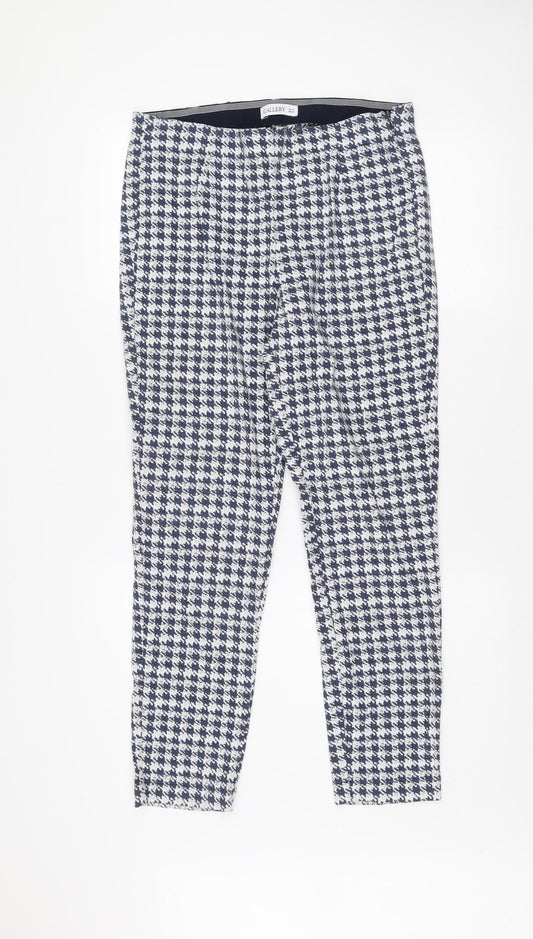 Womens UK Size 14 Gallery Slim Fit Casual Business Blue Trousers