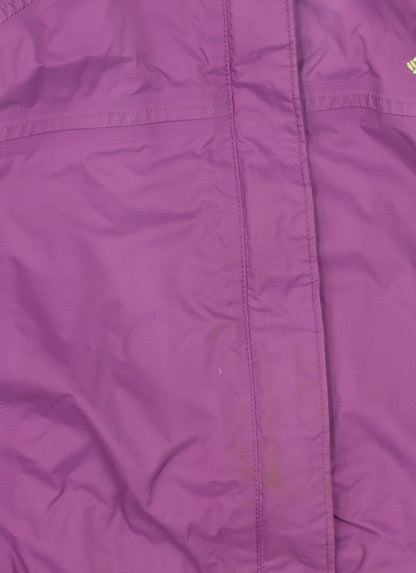 Columbia Women Purple XL Hooded Rain Coat Outdoor Jacket