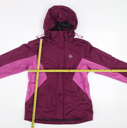 Crivit Women's Purple Waterproof Hooded Outdoor Jacket Size 12