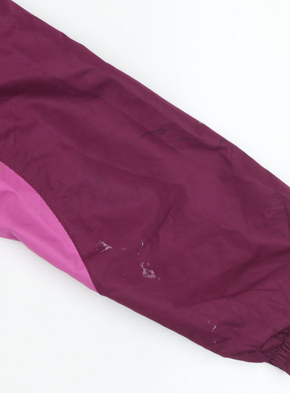 Crivit Women's Purple Waterproof Hooded Outdoor Jacket Size 12
