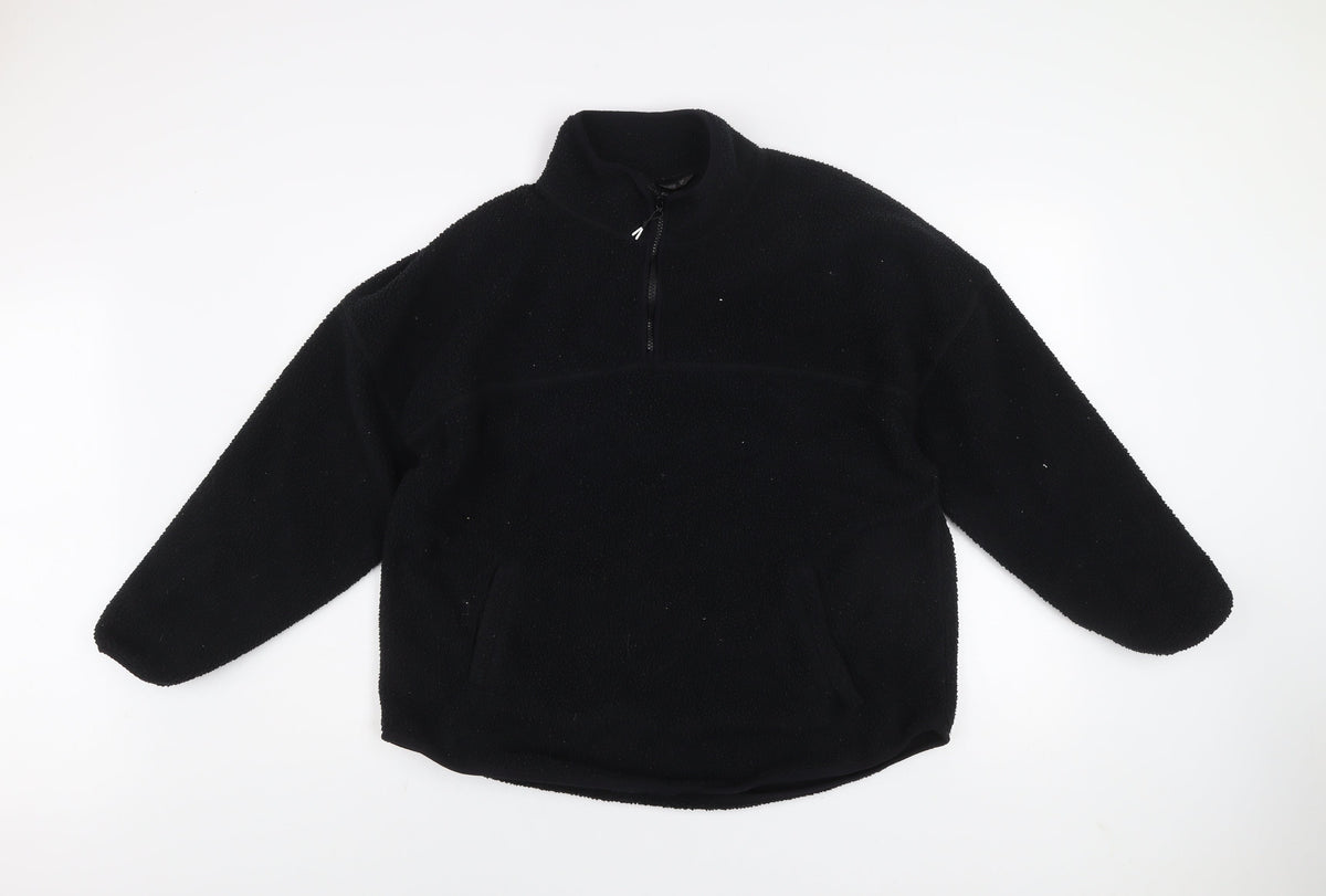 Mens UK Size M Dunnes Black Pullover Sweatshirt