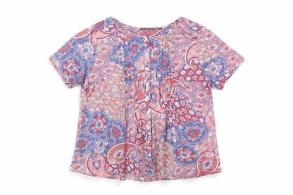 Womens UK Size 14 Isle Collection Multicoloured Basic Blouse