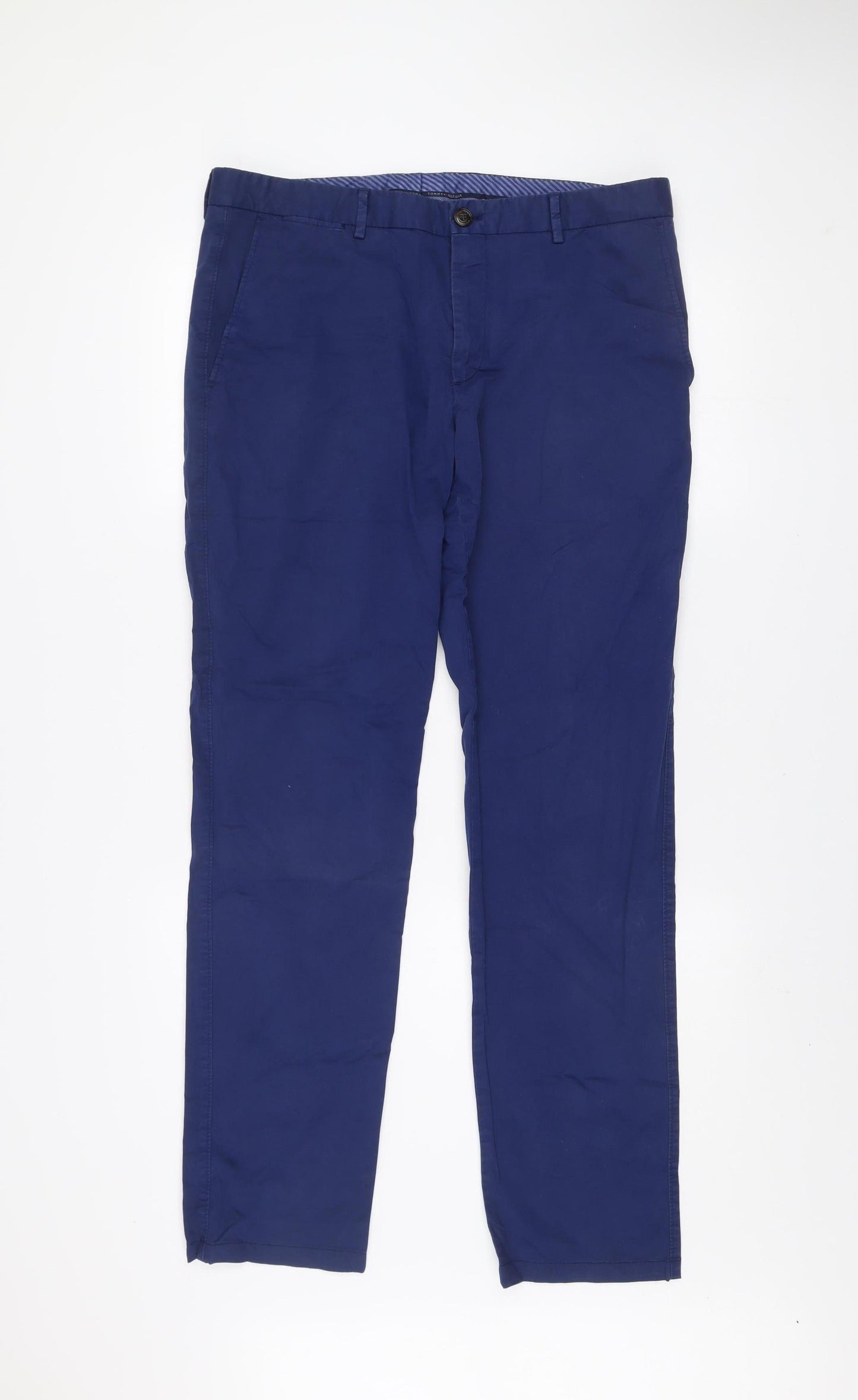Tommy Hilfiger Men's Blue Chino Trousers Size 34 Regular