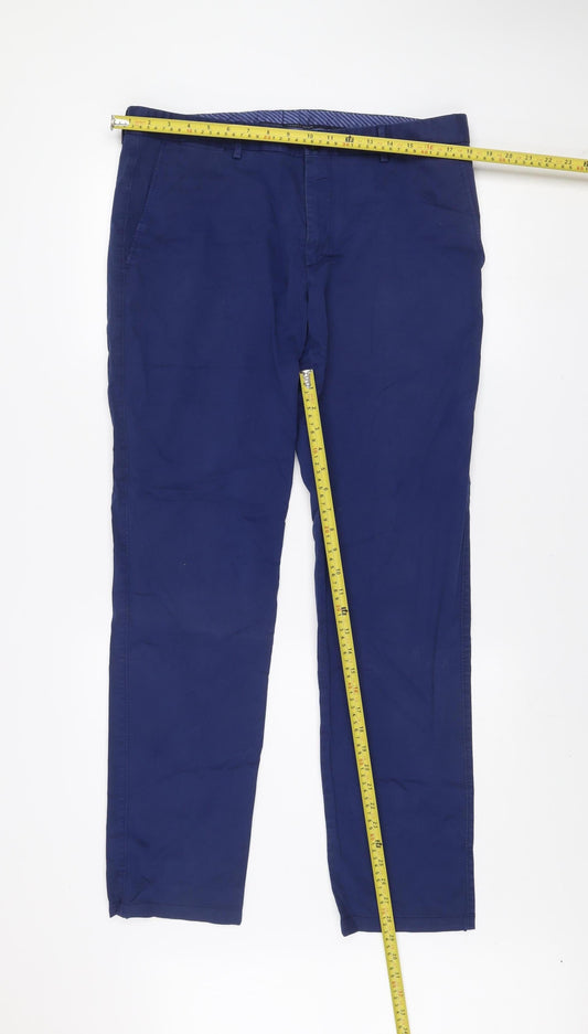 Tommy Hilfiger Men's Blue Chino Trousers Size 34 Regular