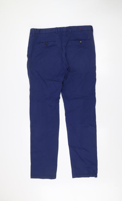Tommy Hilfiger Men's Blue Chino Trousers Size 34 Regular