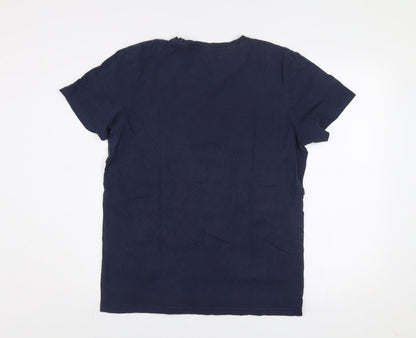 Mens UK Size L JACK & JONES Blue  T-Shirt