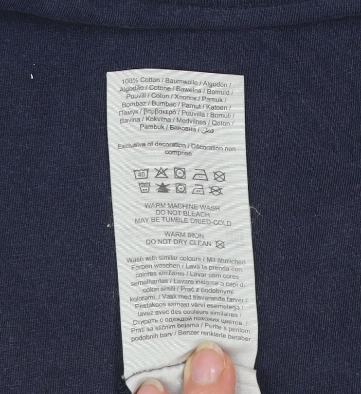 Mens UK Size L JACK & JONES Blue  T-Shirt