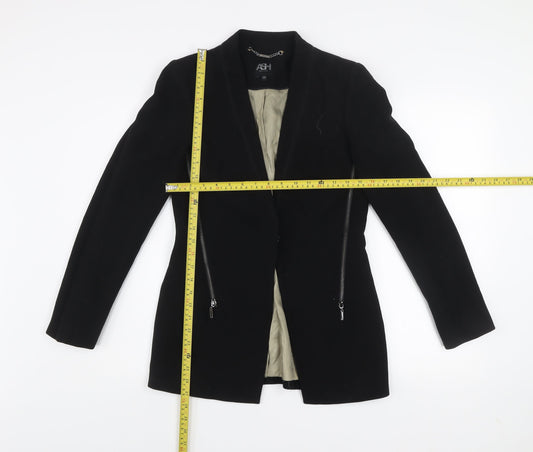 Womens UK Size 10 Ash Black Basic Jacket