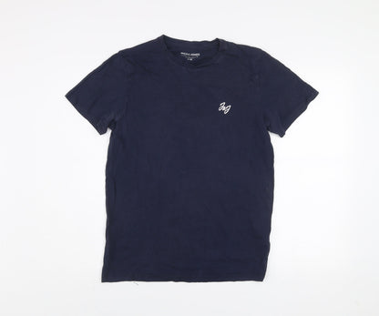 Mens UK Size M JACK & JONES Blue  T-Shirt