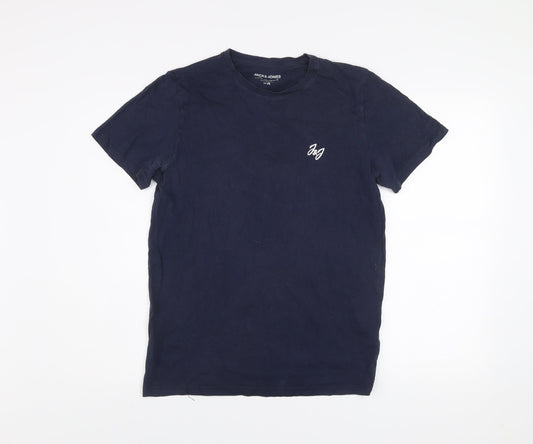 Mens UK Size M JACK & JONES Blue  T-Shirt