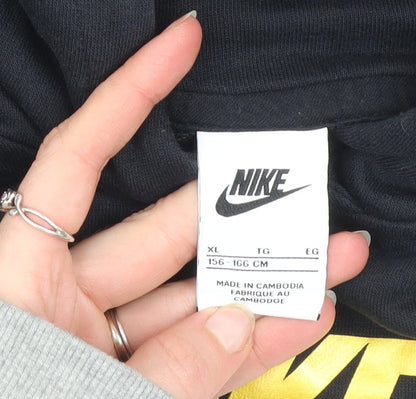 Girls UK Size XL Nike Black Pullover Hoodie