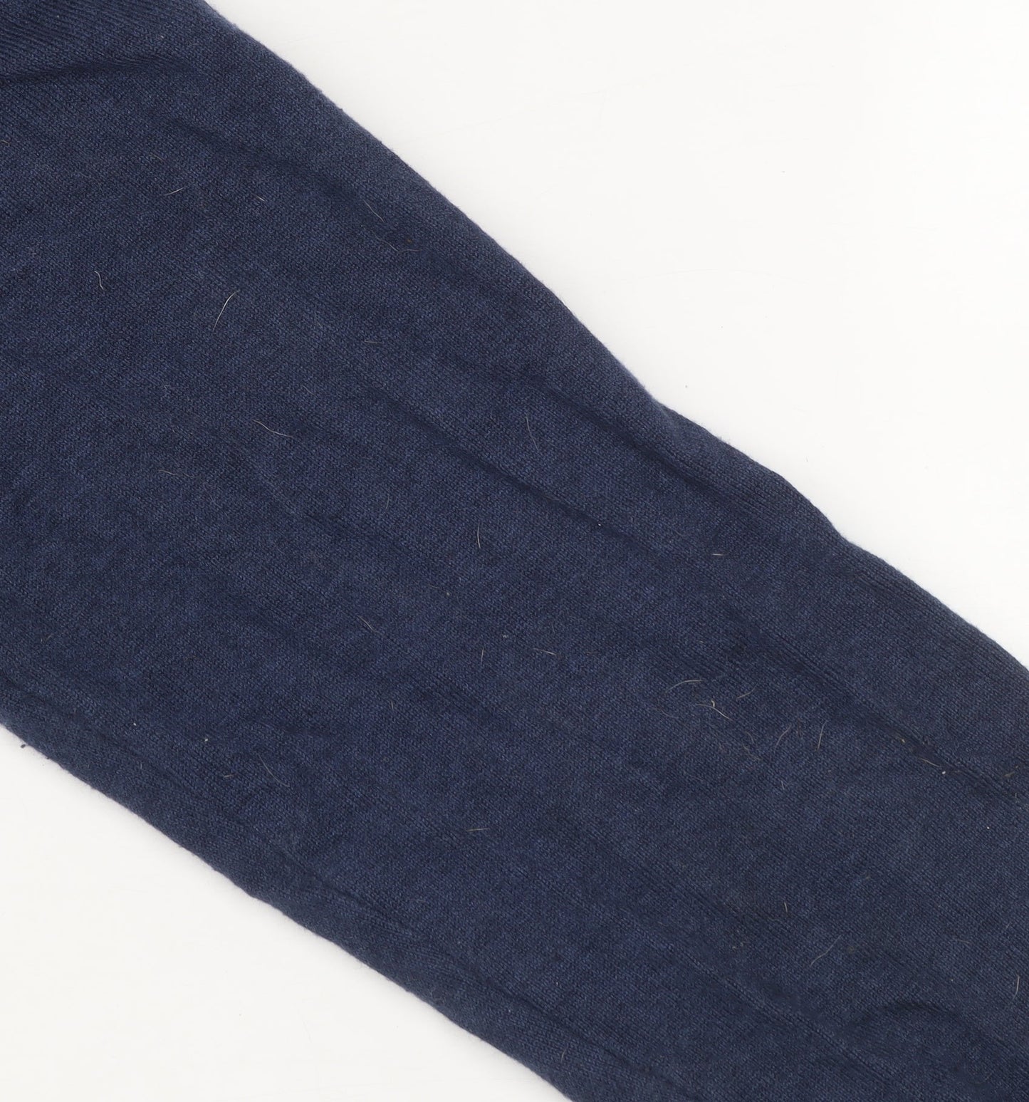 Paul Costelloe Living Men's Blue Large Mock Neck Henley Jumper